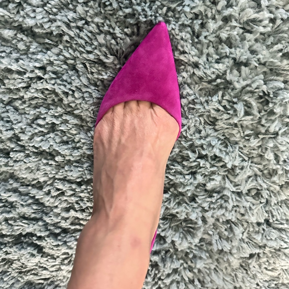 Nine West Pink Heels Suede Elegance - Picture 8 of 8